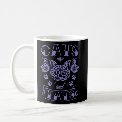 Cats And Tats Cute Kitten Ink Tattoo Aesthetic Gir Coffee Mug