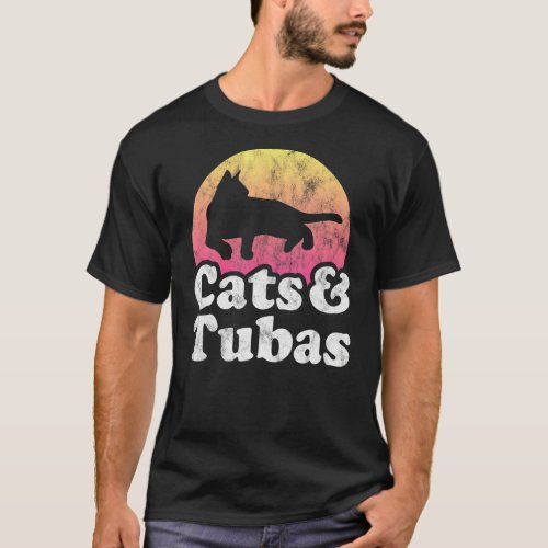 Cats And Tubas Mens Or Womens Cat And Tuba T_Shirt