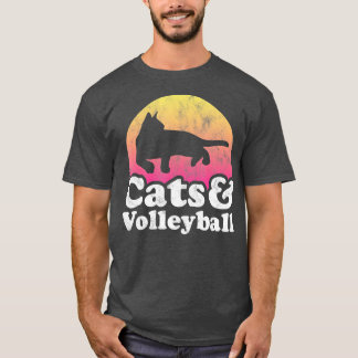 Cats and Volleyball Mens or Womens Cat T-Shirt
