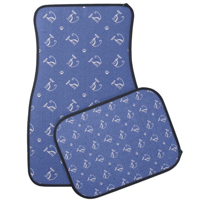 Cats Animals Cute Pattern Car Floor Mat (Set)