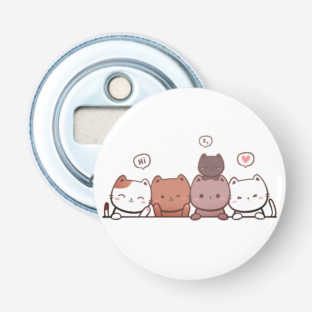 Cats, Animals, Fun Bottle Opener (Front)