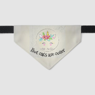 Cats are Cuter Bandana Collar