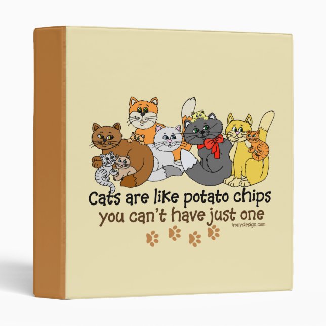 Cats are like potato chips binder (Front/Spine)