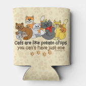 Cats are like potato chips can cooler (Back)