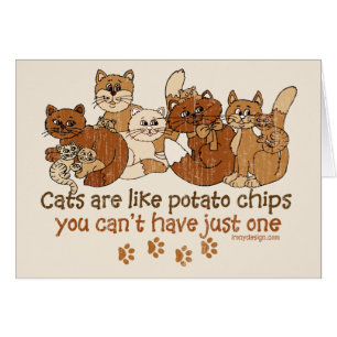 Cats are like potato chips cards