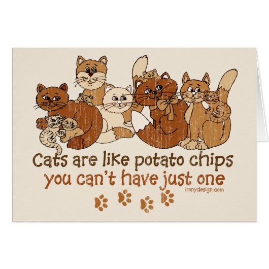 Cats are like potato chips cards (Front Horizontal)
