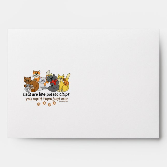 Cats are like potato chips envelope (Front)