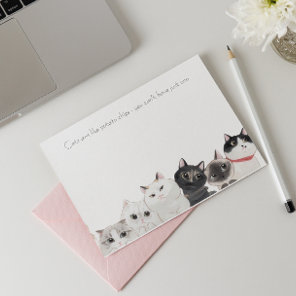 Cats are like potato chips - funny crazy cat lady post-it notes