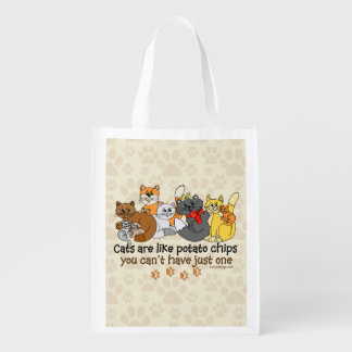 Cats are like potato chips grocery bag