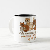 Cats are like potato chips Two-Tone coffee mug (Front Left)