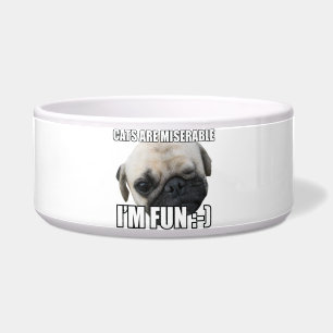 CATS ARE MISERABLE I'M FUN :-) MEME BOWL