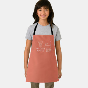 Cats are my favorite people apron
