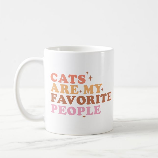 Cats Are My Favorite People Coffee Mug (Left)