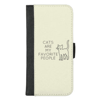 Cats are my favorite people iPhone 8/7 plus wallet case