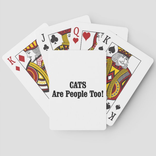CATS Are People Too! Poker Cards (Back)