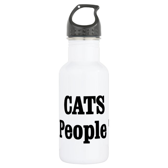 CATS Are People Too! Water Bottle (Front)