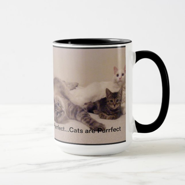 cats are purrfect mug (Right)