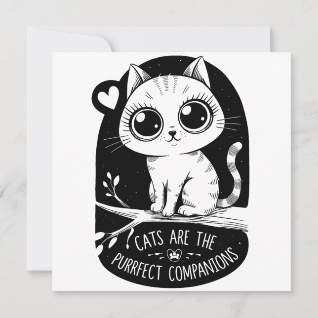 Cats Are The Purrfect Companions Invitation (Front)