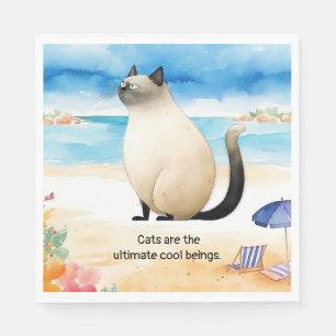  Cats are the ultimate cool beings Napkins