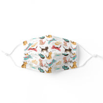 Cats around the world adult cloth face mask