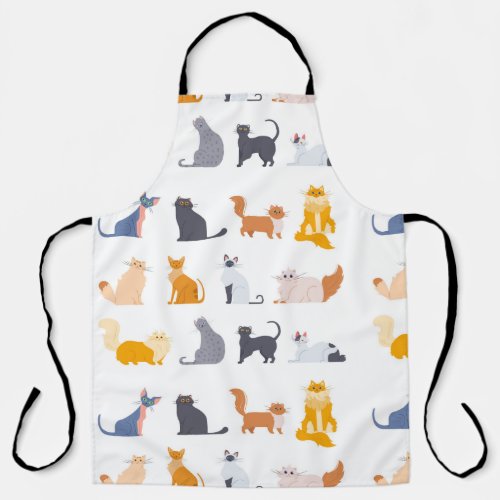 Cats around the world apron