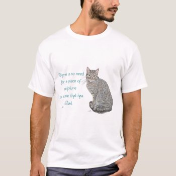Cats As Sculpture T-shirt by MaggieRossCats at Zazzle