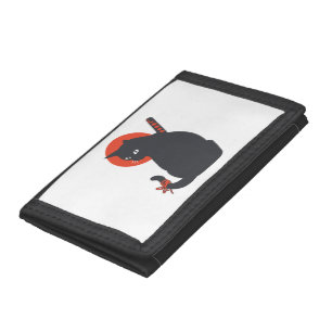 Cats as Warrior Samurai - Choose background color Trifold Wallet