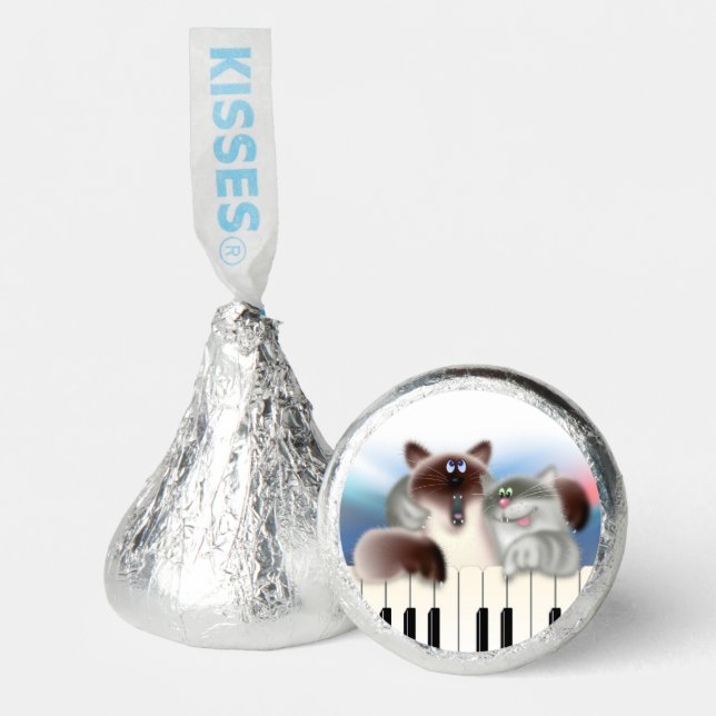 Cats at Piano Hershey®'s Kisses® (Front)