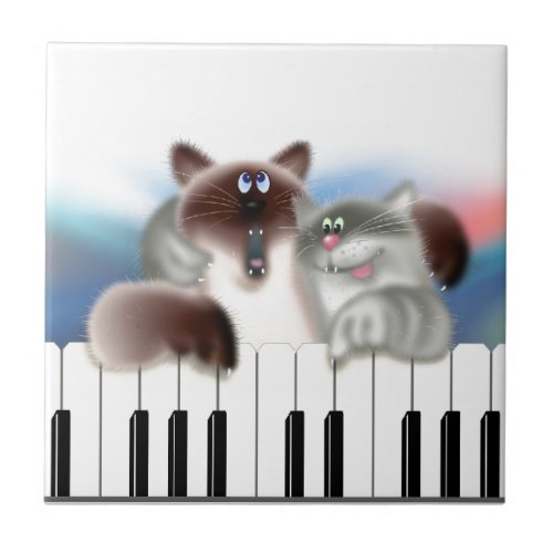 Cats at Piano Tile