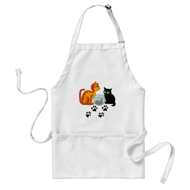 Cats At Play Adult Apron (Front)