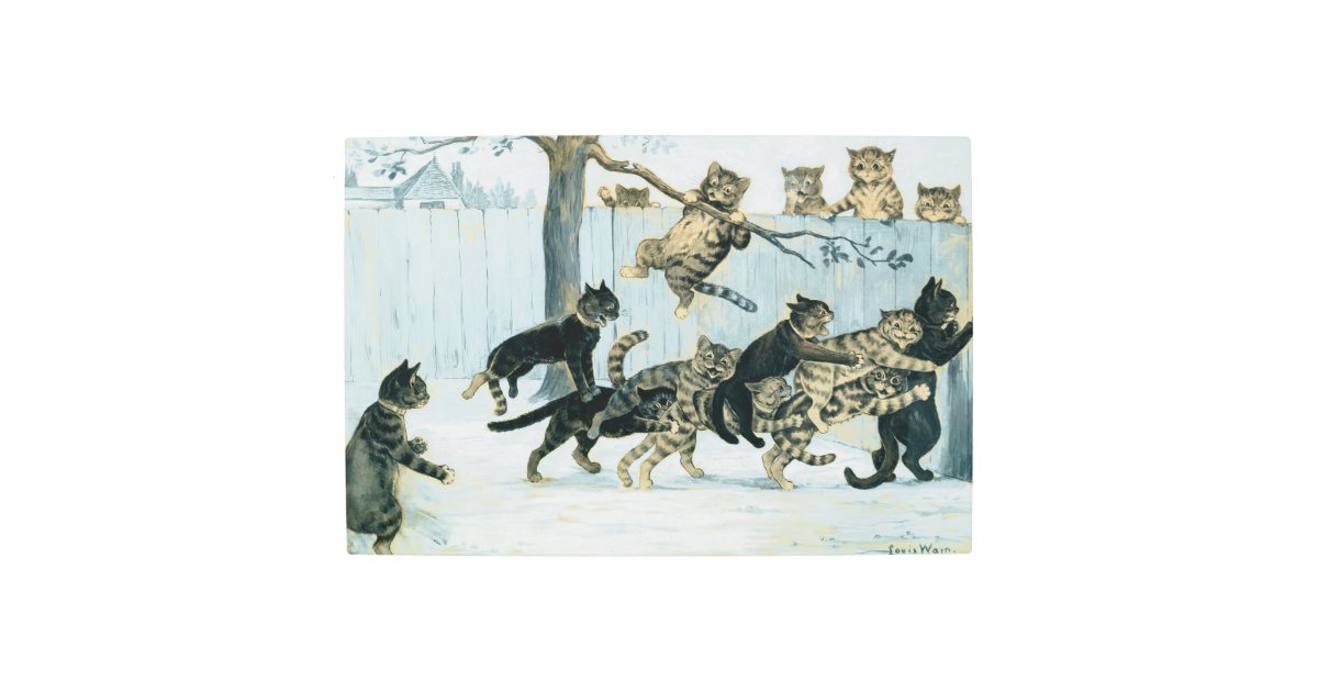 Cats relaxing in the grounds at Napsbury Art Print