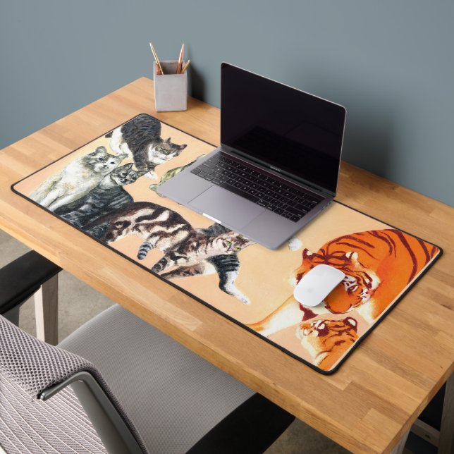 Cats at Play Desk Mat (Office 2)