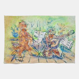 Cats Band, Louis Wain Kitchen Towel