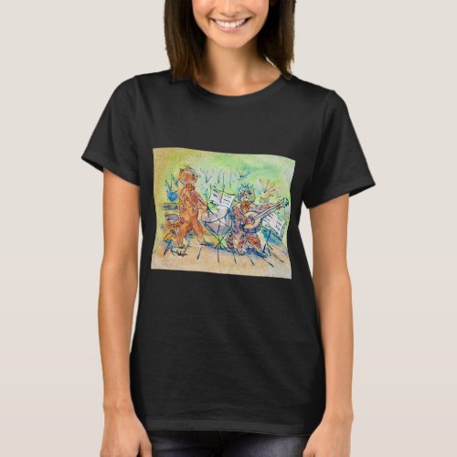 Cats Band Louis Wain T_Shirt