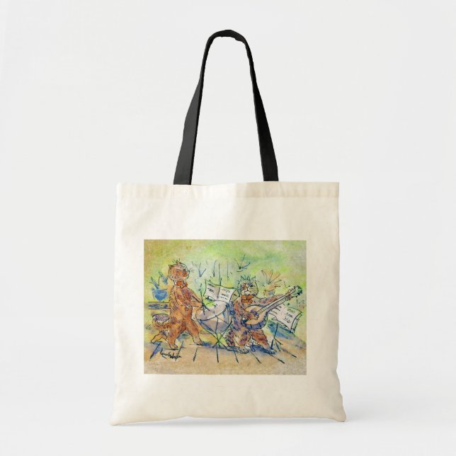 Cats Band, Louis Wain Tote Bag (Front)