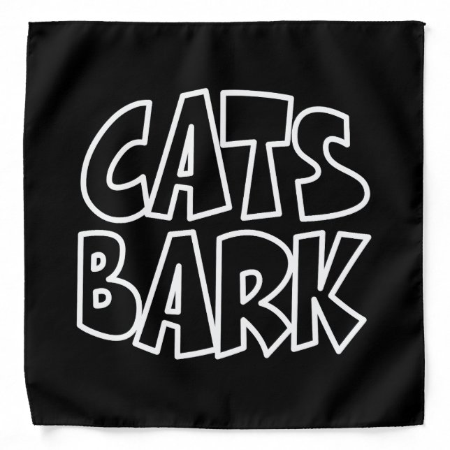 Cats Bark Bandana (Front)
