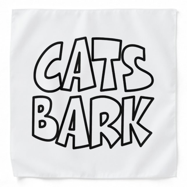 Cats Bark Bandana (Front)