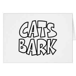 Cats Bark Card