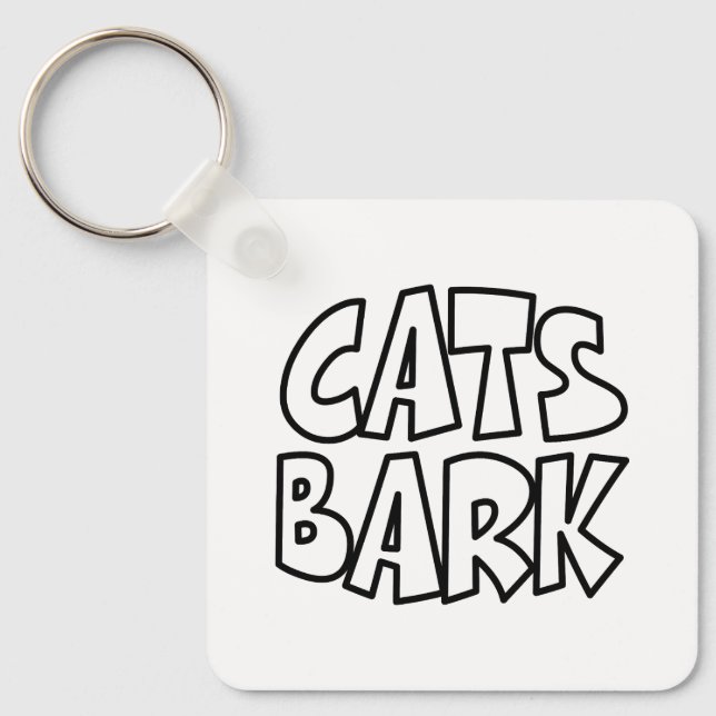 Cats Bark Keychain (Front)