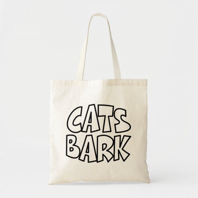 Cats Bark Tote Bag (Front)