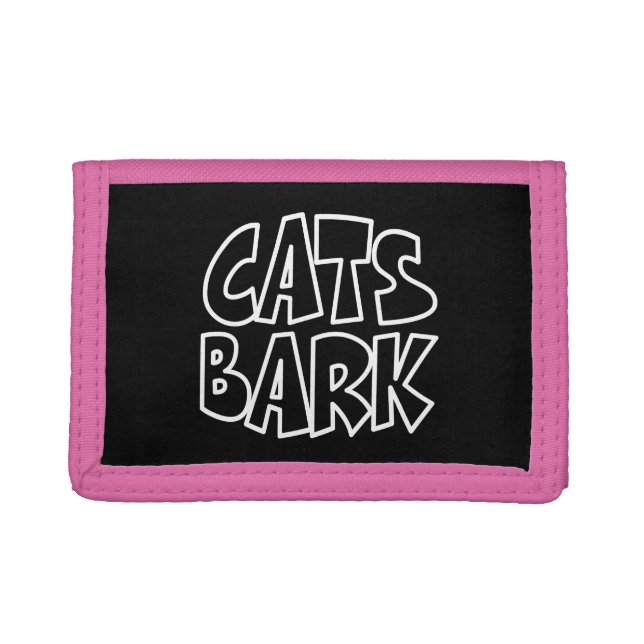 Cats Bark Tri-fold Wallet (Front)