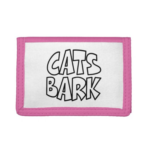 Cats Bark Trifold Wallet