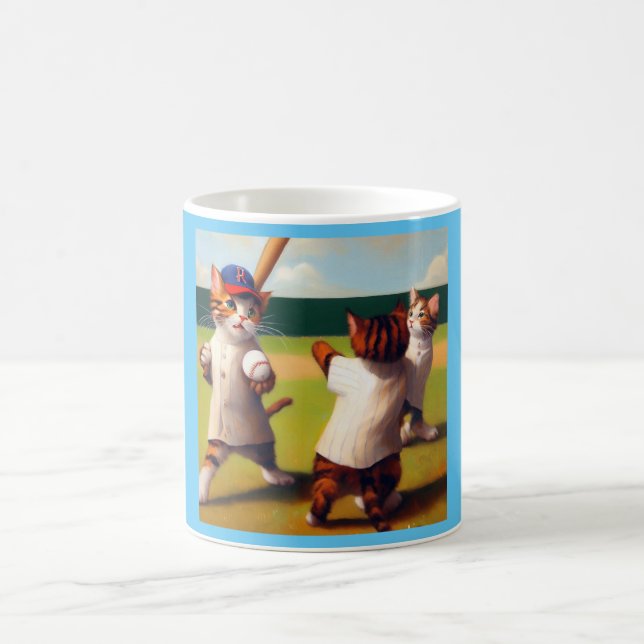 Cats Baseball Coffee Mug (Center)