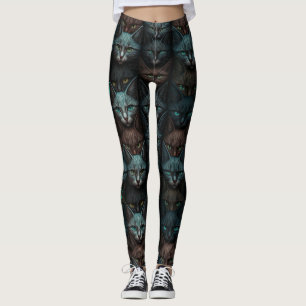 Cats Beautiful Dark Custom lovers Personalize Leggings