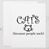 Cats because people suck (Front/Back)