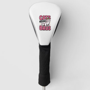 Cats Before Bros Vintage Cat Crown Shirt Design_1 Golf Head Cover