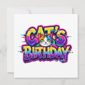 Cat's Birthday Rainbow Glitch (Front)