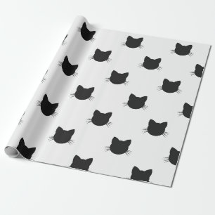 Cats black design Wrapping Paper