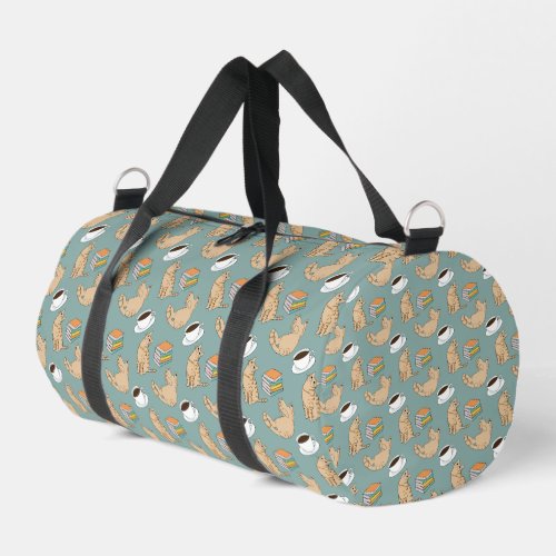 Cats Books And Coffee Time Duffle Bag