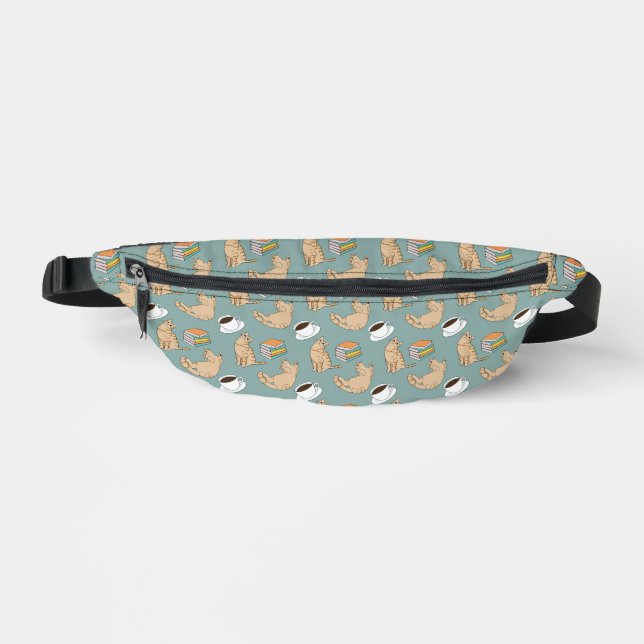 Cats Books And Coffee Time Fanny Pack (Front)